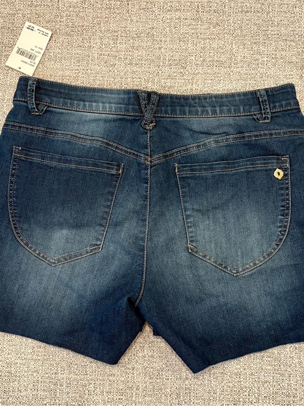 Democracy Women's Dark Blue Jean Shorts - Picture 5 of 6
